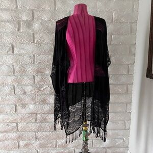 Haute Society Black Lace cover up